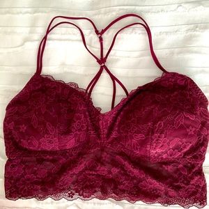 Hollister Burgundy Bralette
